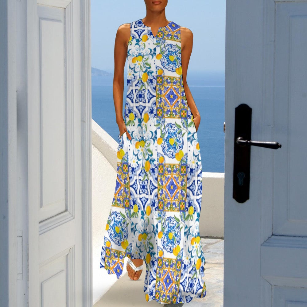 Sicilian print clearance dress